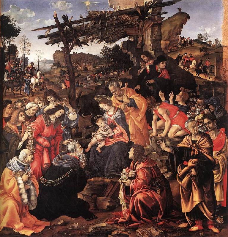 LIPPI, Filippino Adoration of the Magi sg Spain oil painting art